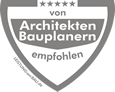 von Architekten Bauplanern empfohlen